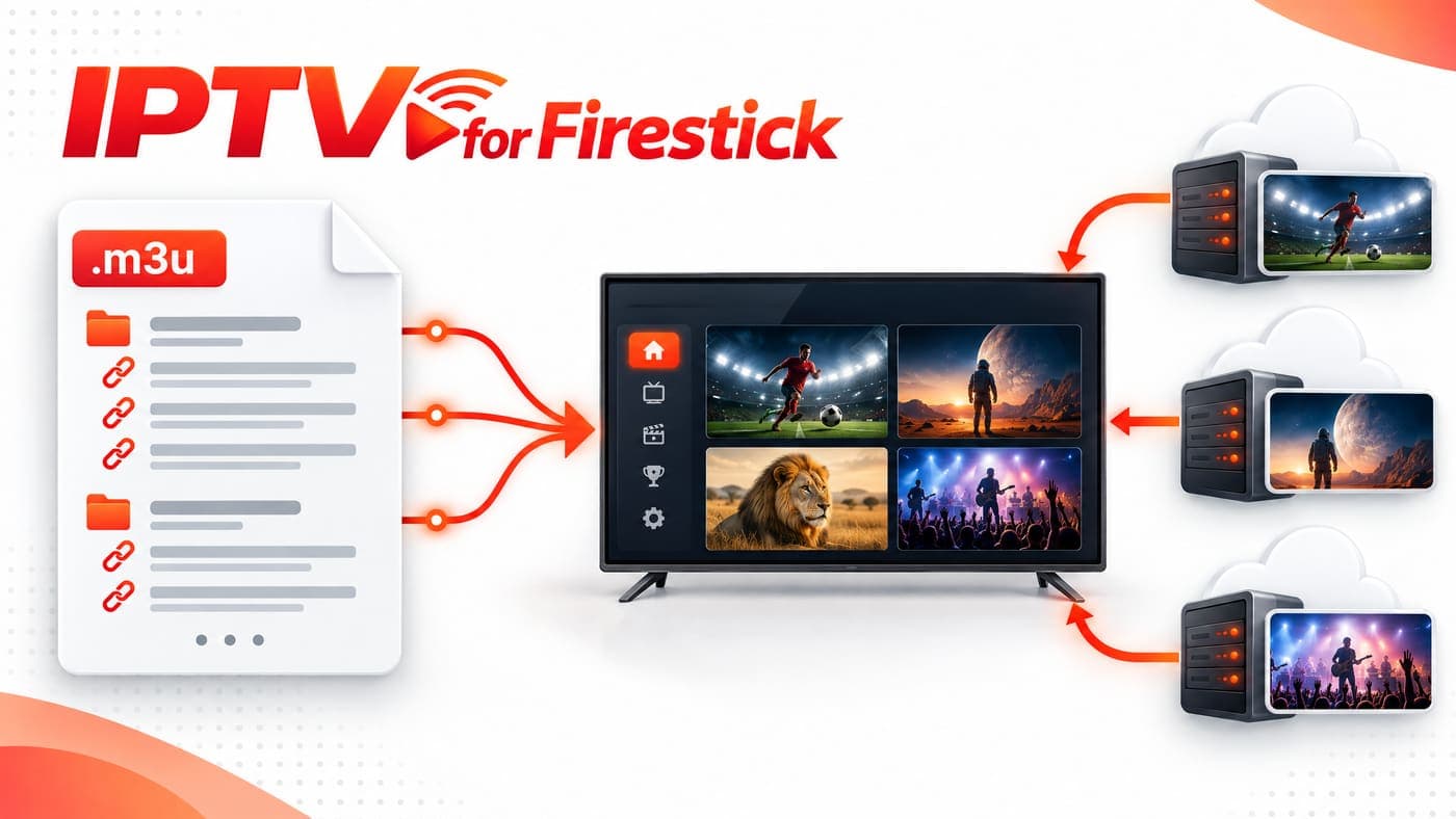 M3U playlist IPTV files and URLs explained for Firestick and media players